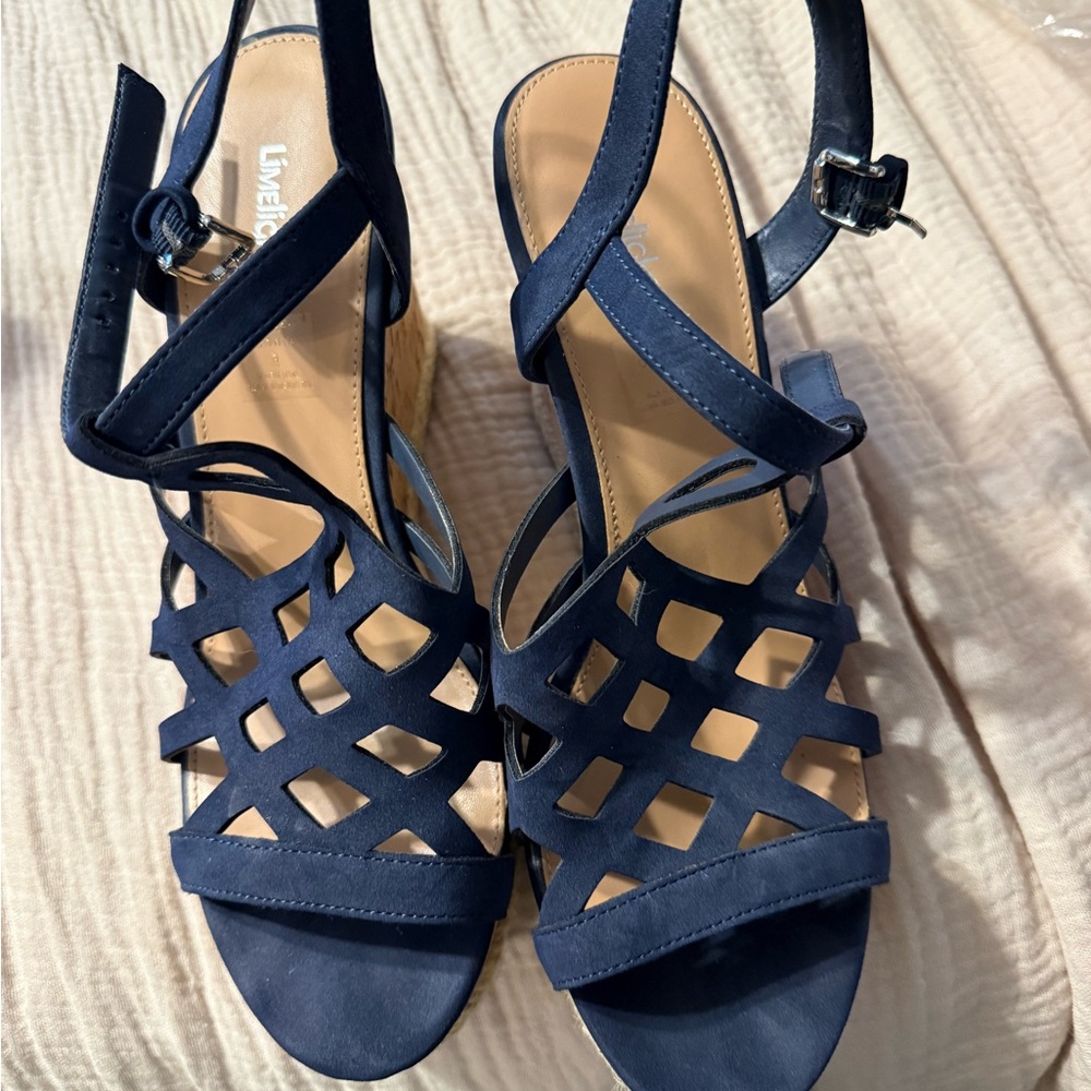 Women's Navy wedges